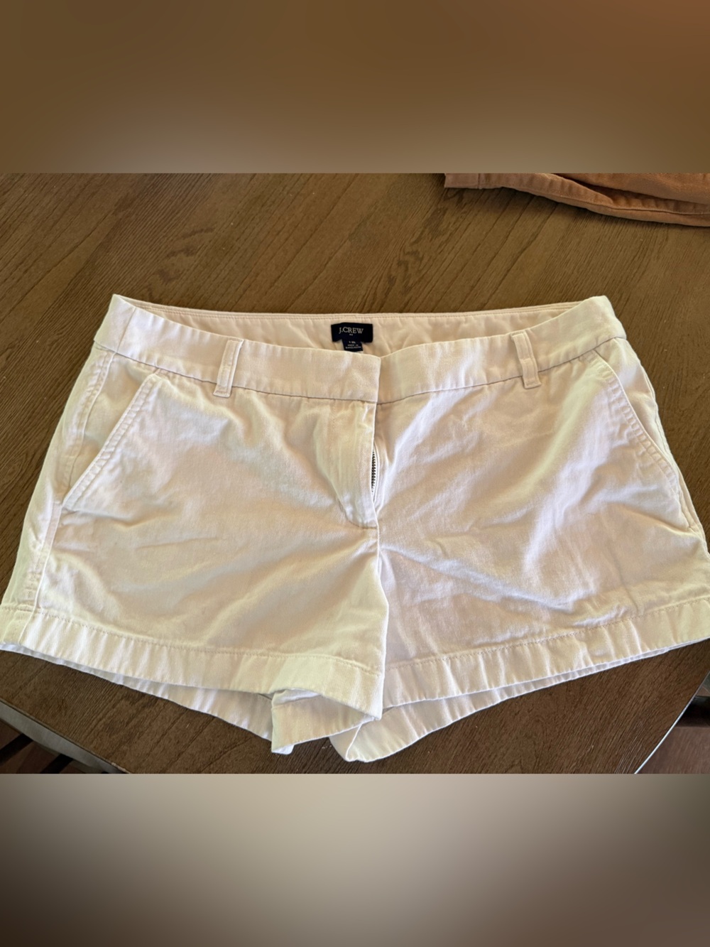 J. Crew Cream Cotton Shorts